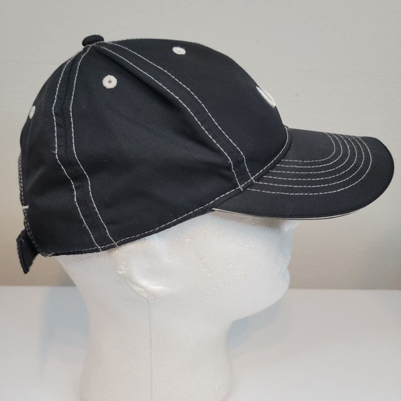 Nike Golf Mens Black White Outline Tech Adjustable Strapback Hat Cap Lightweight - Picture 5 of 10
